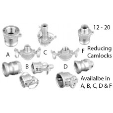 Stainless Steel 20-12 Camlocks
